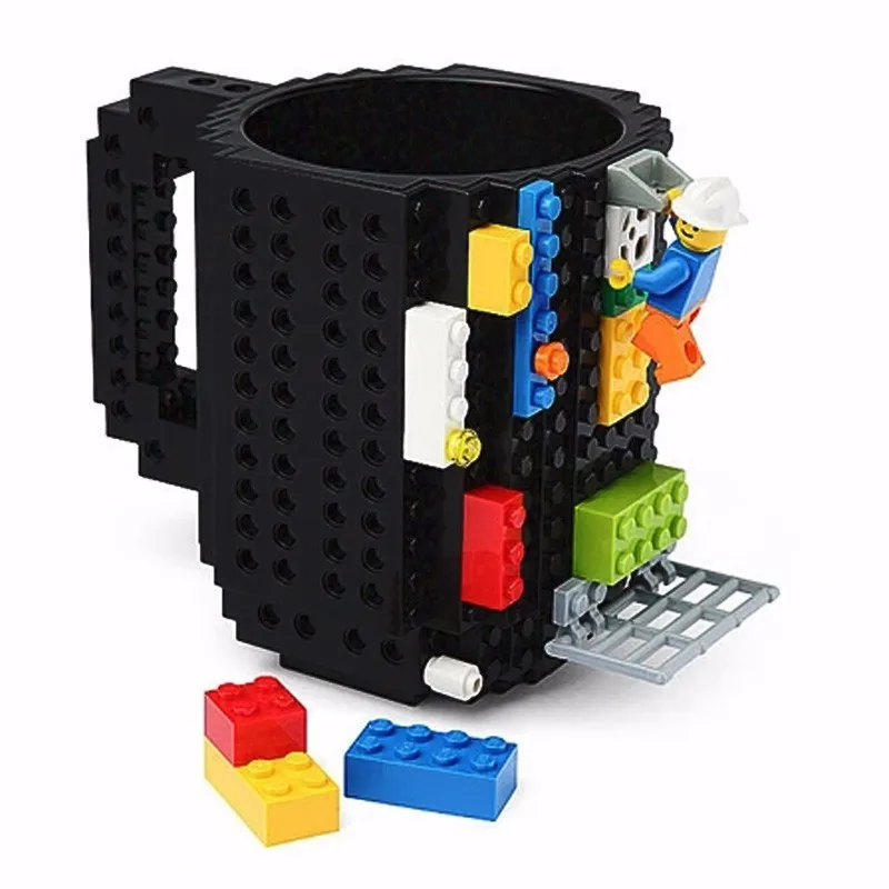 Чашка сборка-на кирпичной кружке Тип строительные блоки кофейная чашка кружка-головоломка из блоков «сделай сам» Рождественский подарок