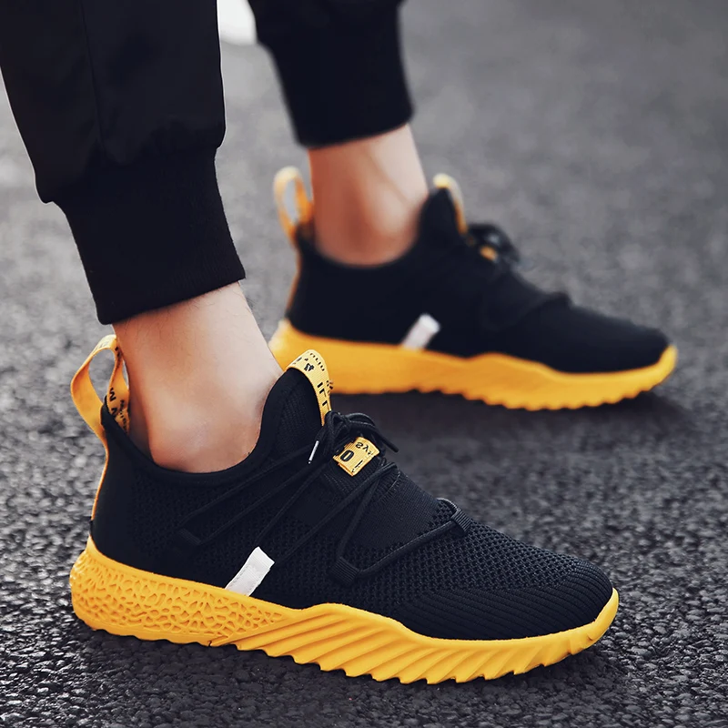 

Bjakin 2019 Men Running Shoes Breathable Outdoor Sports Shoes Light Sneakers for Man Comfortable Athletic Training Footwear