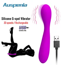 G-spot Stimulation Adult Sex Toy 30 Speed Silicone Vibrator For Women Powerful Massaging Wand Dildo Waterproof Rechargeable