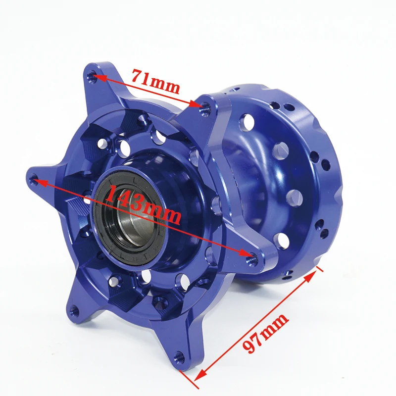 Motorcycle Motocicleta Frente Cubo Rueda Trasera Llanta para For EXC XC SXF TC FC TE FE 150, 200, 250, 300, 350 400, 450 blue