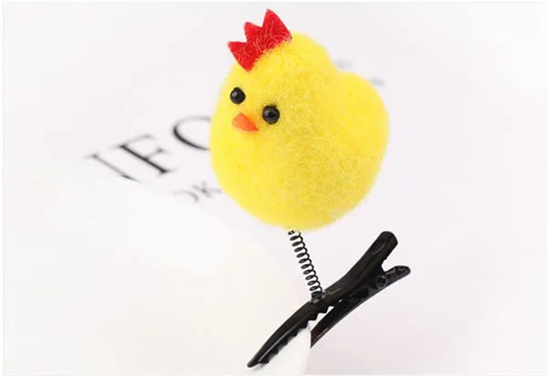 Little Yellow Chicken Hair Clip Fun Make up Decoration - 6