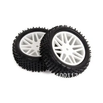 

2PCS 1/10 Off-road Front Plastic Materials Wheel Rim & Rubber Tyre Tires 66016