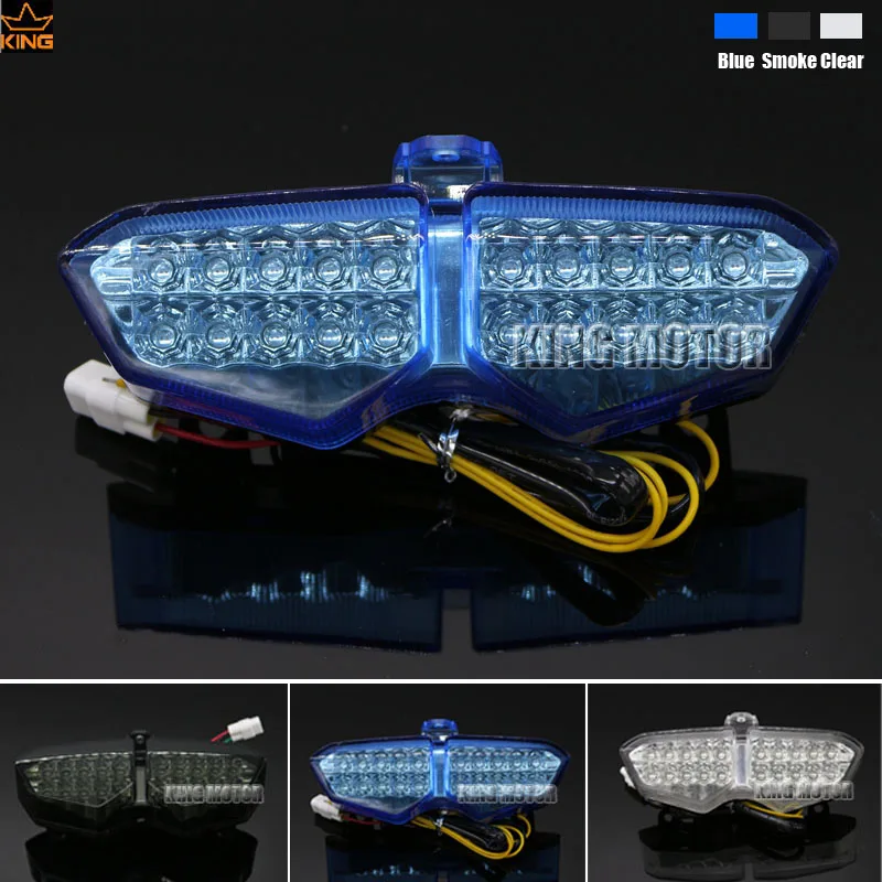 

For YAMAHA R6 2003-2005 YZF-R6 2003-2005 YZF R6s 2006-2009 XTZ 250X 2006-2009 Integrated LED Tail Light Turn signal Blinker Blue