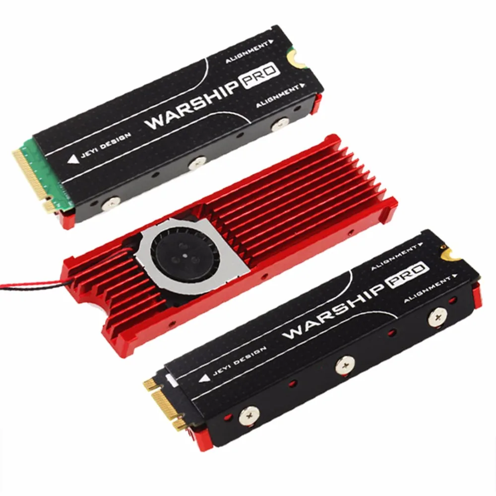 

JEYI Cooling Warship Fan NVME NGFF M.2 Heatsink 2280 ssd Metal Sheet Thermal Conductivity Silicon Wafer Cooling Fan Heatsink