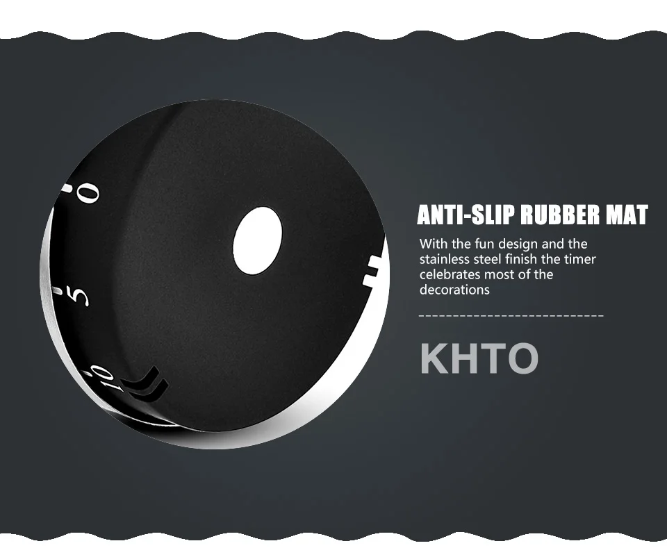 KHTO механический таймер из нержавеющей стали цилиндрический таймер кухонный таймер обратного отсчета