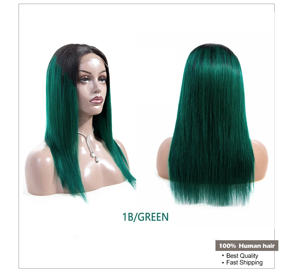 4x4 эффектом деграде(переход от темного к парики из натуральных волос на кружевной застежка 1B/синий зеленый 99J 30 розового цвета прямые волосы Кружева Закрытие 2 тон Remy человеческие волосы могут сделать детскими волосами