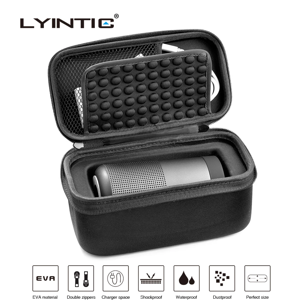 Новинка 2019 чехол из искусственной кожи для дорожной сумки Bose Soundlink вращающийся