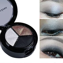 8 шт./компл. 3 цвета дымчатый косметический набор Профессиональный натуральный блеск матовые тени для век макияж тени для век Палитра Голый телесный тени для век