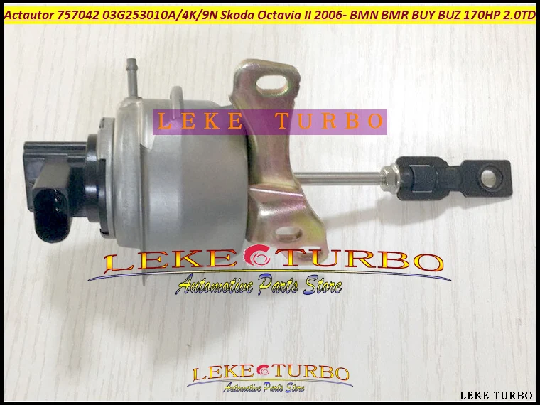 Turbo Electric Actautor 757042 03G253010A 03G253014K 03G253019N For Skoda Octavia II 2006- BMN BMR BUY BUZ 170HP 125Kw 2.0L TDI (3)