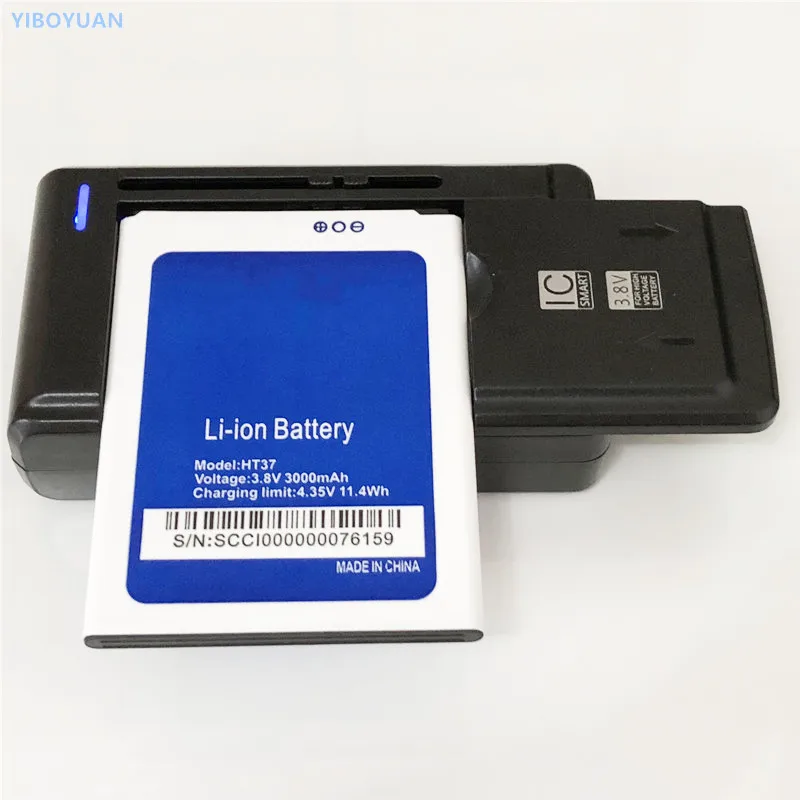 

3.8V 3000mAh For HOMTOM HT37 HT37Pro Battery + SS-C1 Charger