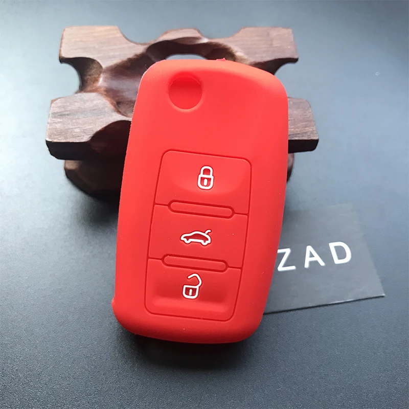 Набор силиконовых резиновых ключей ZAD чехол для автомобильных VW Polo Passat B5 Jetta Mk6 Tiguan