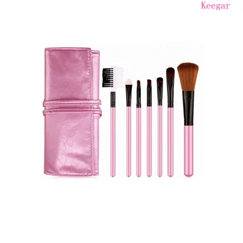 

Bioaqua 7pcs/set Professional Pink Makeup Brush Set with Soft Cosmetic Bag Case Makeup Brush Set