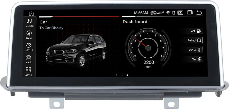 Sale New ID7 4G RAM +32G ROM Android 9.0 Car Radio Audio Stereo MP5 for BMW X5 E70 X6 E71 2007-2017 +1080P+GPS Navi+Mirror Link+wifi 0