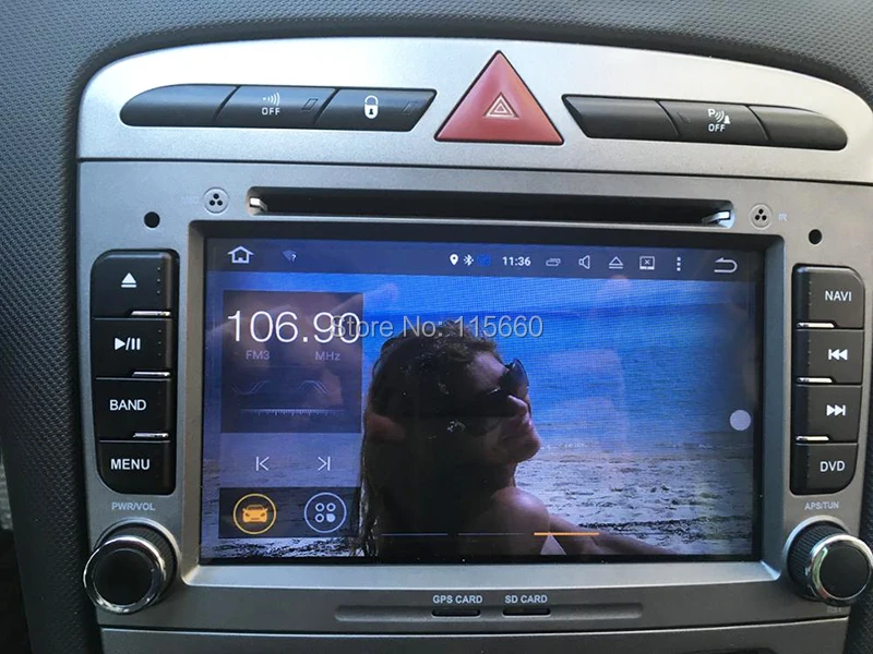 RoadRision Android 6.0 Quad core car dvd for Peugeot 308-408 Gray 8