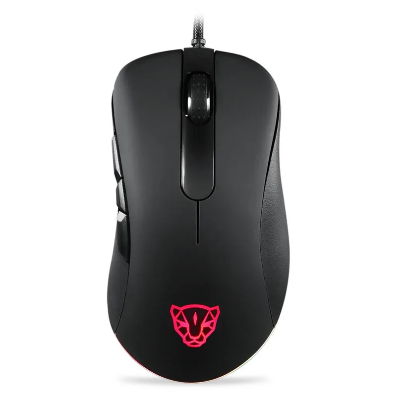 Проводная светодиодный вая мышь Motospeed V100 PAW3327 6200DPI профессиональная игровая для