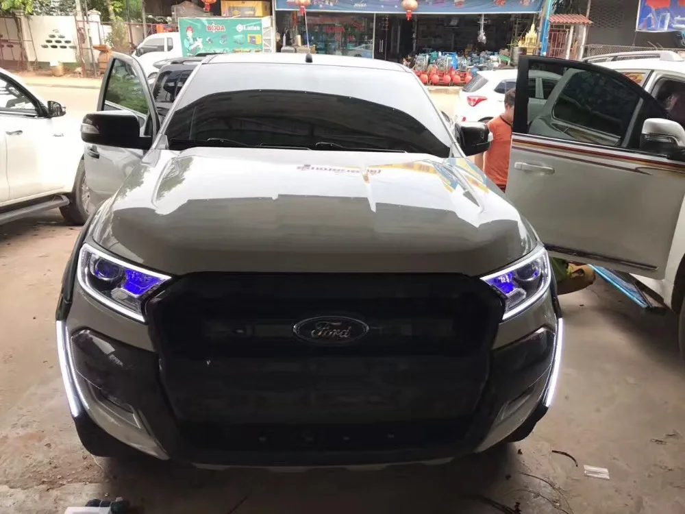 DRL светодиодный фара дневного света крышка для ford ranger T7- аксессуары для ford ranger everest endeavor