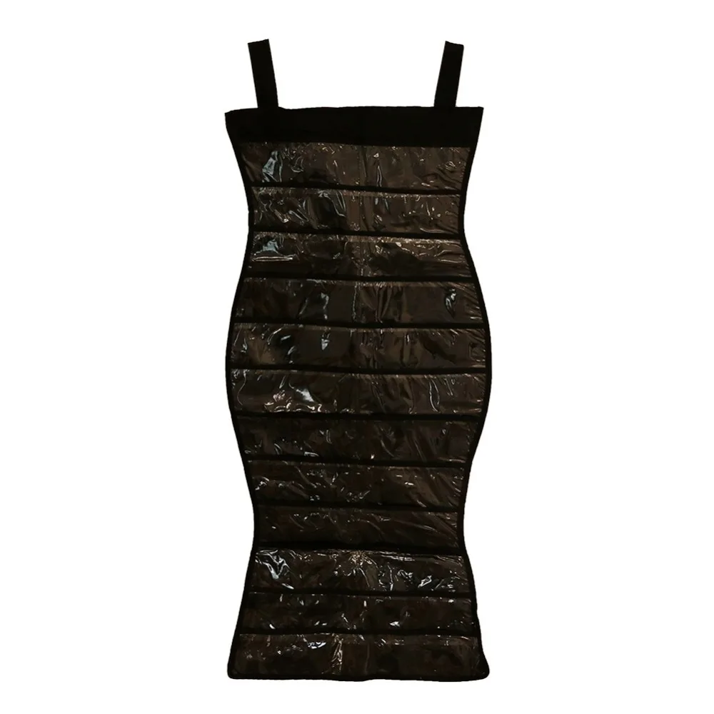 24/32/72 pockets dress pendant storage bag holder jewelry necklace