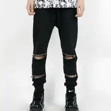 27-42 хит мужские Весенние Новые Модные трикотажные штаны на молнии