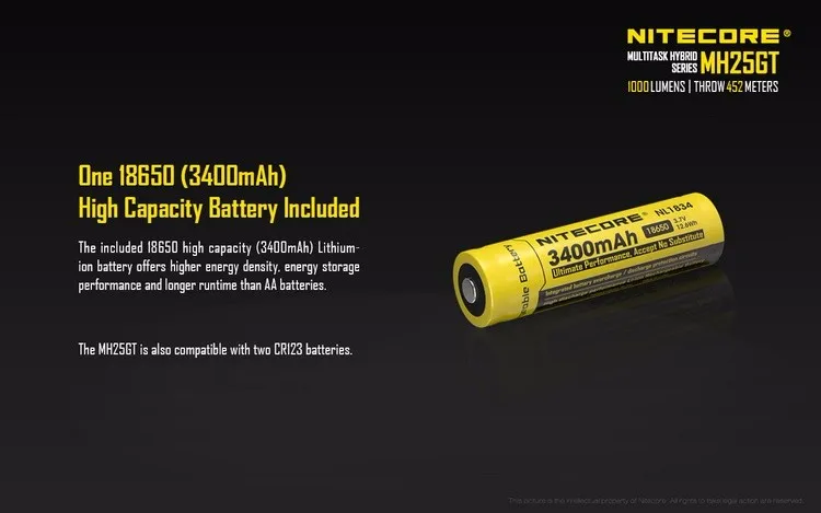 Presente do Feriado Recarregável para Bicicleta ao ar Desconto Nitecore Equitação Conjunto 1000lm Lanterna Livre Portátil Tocha Mh25gt 6 High Quality Luzes e Iluminação