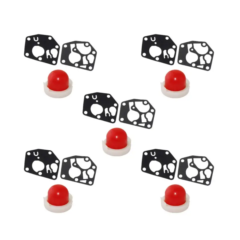 

Hot Sale 5PCS/Primer Bulbs 10PCS/Diaphragm For Briggs&Stratton 494408 694394 Primer Bulb Diaphragm Gasket Kit 795083 495770