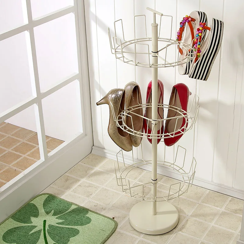 Rotating iron shoe hanger paint shoe corner shoe hanger shoes storage