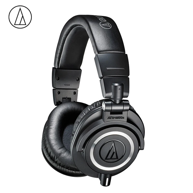 Оригинальные Audio-Technica ATH-M50x, профессиональные мониторные наушники, закрытые сзади, динамические Накладные Наушники Hi-Fi, складные наушники G