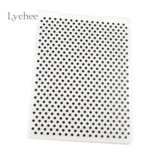 Lychee Life de repujado de plástico de carpeta para álbum de recortes herramienta de tarjeta de álbum de manualidades de la plantilla de estampado redondo punto patrón