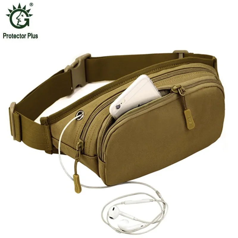 

Men's Military Waist Packs Waterproof Male Hip Belt Bum Fanny Pack Casual Man Bicycle Equipment Waist Bag Men Molle Nylon Pouch
