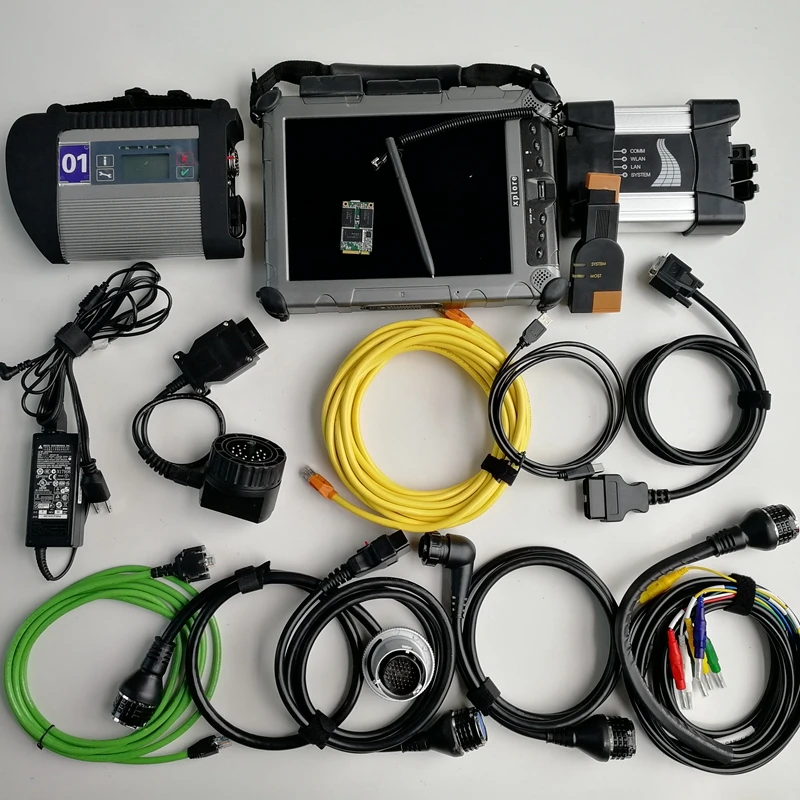 2 в 1 автомобильный диагностический инструмент MB Star C4 compact 4 Icom Next ТБ mini SSD с