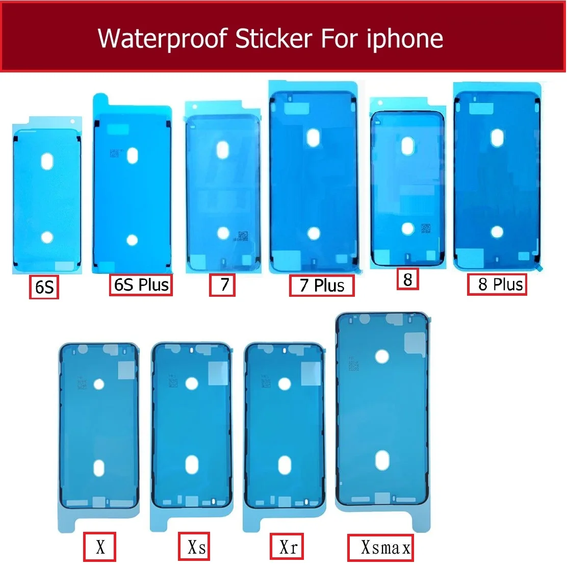 Водонепроницаемая клейкая лента для iphone 6s 6 7 8 plus X XS MAX XR ЖК дисплей сенсорный