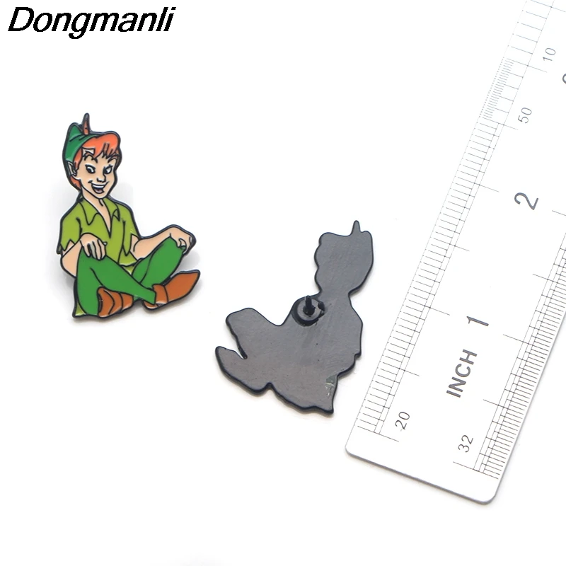 P3610 Dongmanli Питер Пэн металлические эмалированные булавки и броши для женщин ювелирные изделия милые нагрудные булавки медицинский значок детские подарки