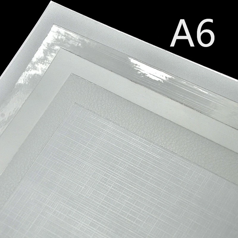 

A6 size self adhesive pvc lamination film sheet for cold laminator