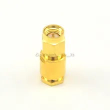 SMA Plugue Macho Reta Adaptador Conector Em Linha Reta Para LMR195 RG58 Braçadeira de Ouro