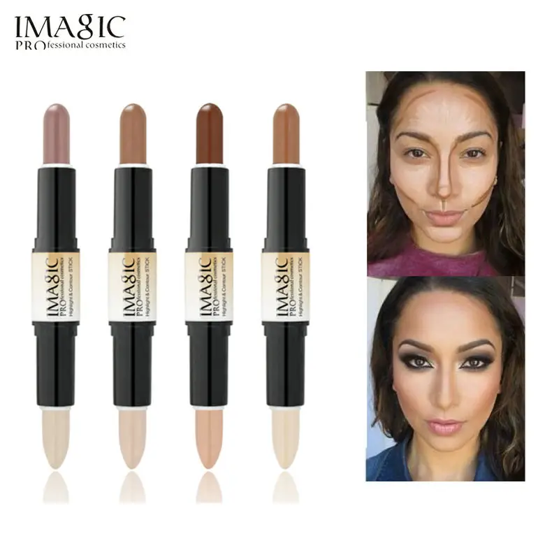

IMAGIC Makeup Creamy Double-ended 2in1 Contour Stick Contouring Highlighter Bronzer Create 3D Face Concealer Full Cover Blemish