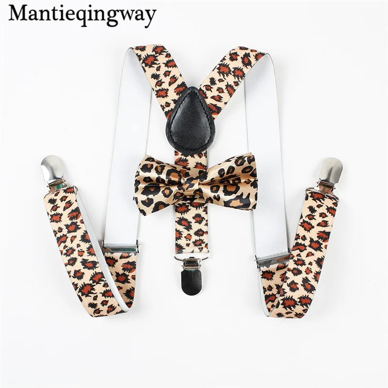 Mantieqingway Детские подтяжки с бабочкой наборы модные детские подтяжки 3 клипсы подтяжки для мальчика Свадебные галстук-бабочка Подтяжки Эластичный ремень