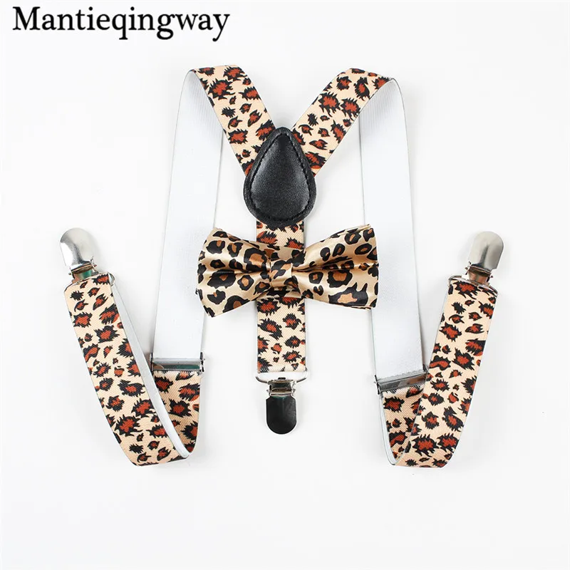 

Mantieqingway Baby Suspenders Bowtie Sets Fashion Kids Braces 3 Clips Boy Suspenders Wedding Bow Tie Suspenders Elastic Strap