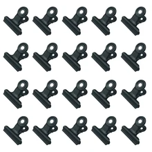 XRHY 20 шт. 30 мм черного цвета с покрытием металлические зажимы бульдог утилита петля скрепка для бирки сумки магазины офиса и дома кухня