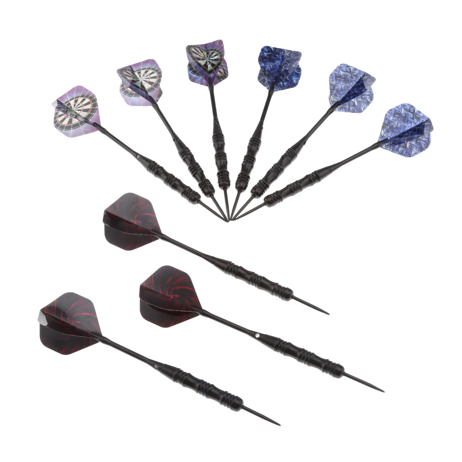 9Pcs/(3Sets) Of Steel Tip Tungsten Steel 23g Darts With Aluminium Shafts 2ba Screw Thread And Nice Darts Flight Flights 23 Grams