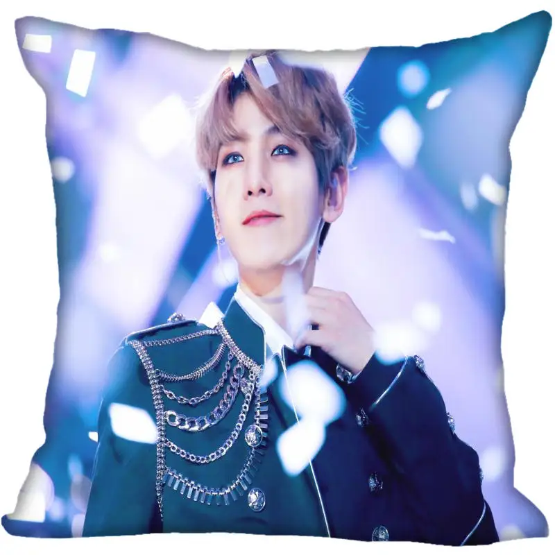 Новинка наволочки Kpop EXO BAEK HYUN с принтом квадратная шелковая наволочка домашние