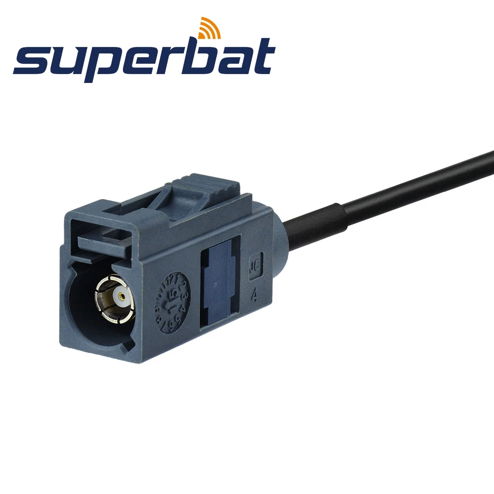 Superbat Fakra "G" Jack to Female Straight Pigtail Cable RG174 600cm Coaxial Cable for Electronics