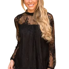 Весна дизайн Glam Цветочная вышивка футболка со шнуровкой с кромкой ресниц Модный женский прозрачный топ с длинными рукавами E250728