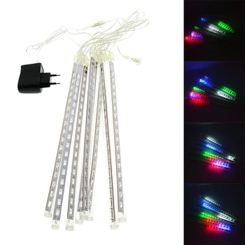 

50CM 240 LED White/blue/RGB Color LED Waterproof Snowfall Meteor Light Christmas Lights Outdoor 100-240V