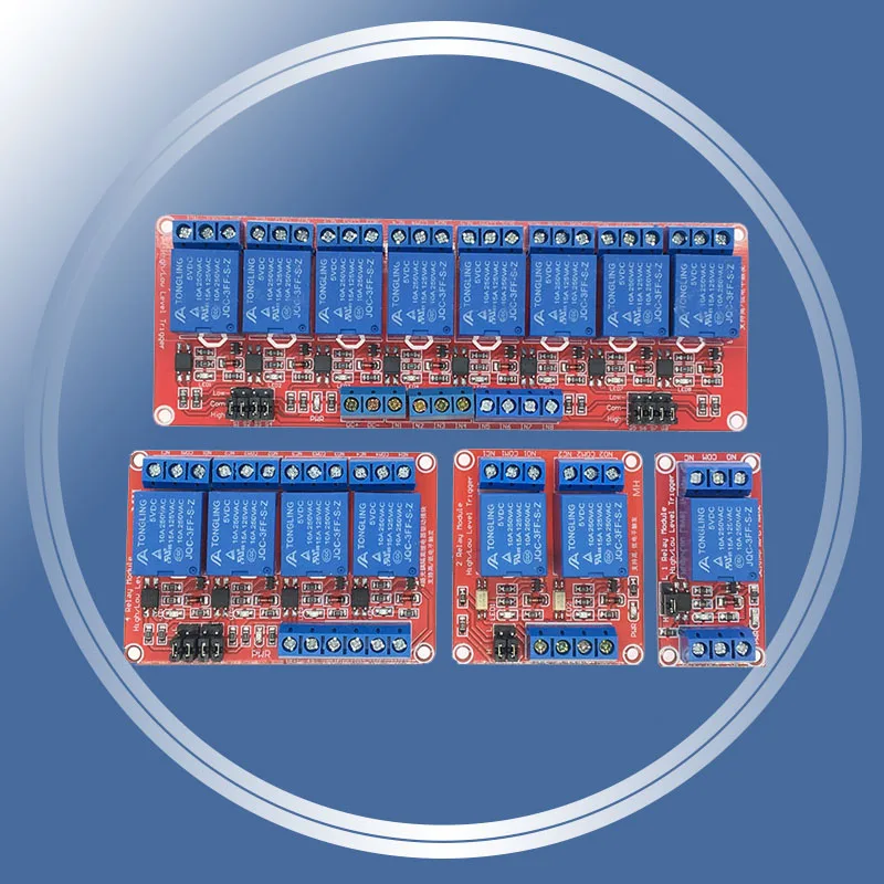 

One 1 2 4 8 Channel 5V 12V Relay Module Board Shield with Optocoupler Support High and Low Level Trigger for Arduino