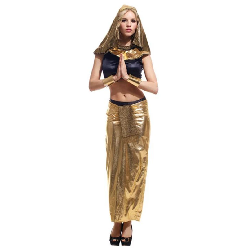 New Adults Girls Egyptian Cleopatra Pharaoh King Clothing Fancy Women Dress Exotic Couple