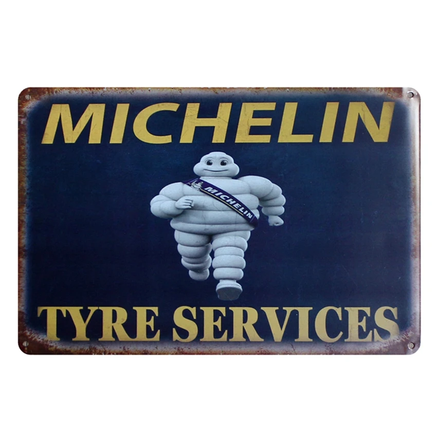 

[ Kelly66 ] TYRE SERVICES Retro Metal Sign Wall Bar Cafe Home Decor 20*30 CM size D-44