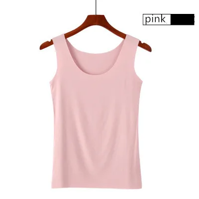 4XL Плюс Размер без рукавов мягкий топ на бретелях для женщин Летние бесшовные режущие танки круглый вырез сексуальные тонкие топы белые розовые женские повседневные футболки - Цвет: Розовый