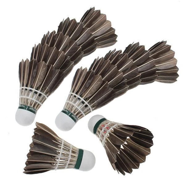 12x formación ganso negro Plumas birdies Bádminton bolas 12x formación ganso negro Plumas birdies Bádminton bolas