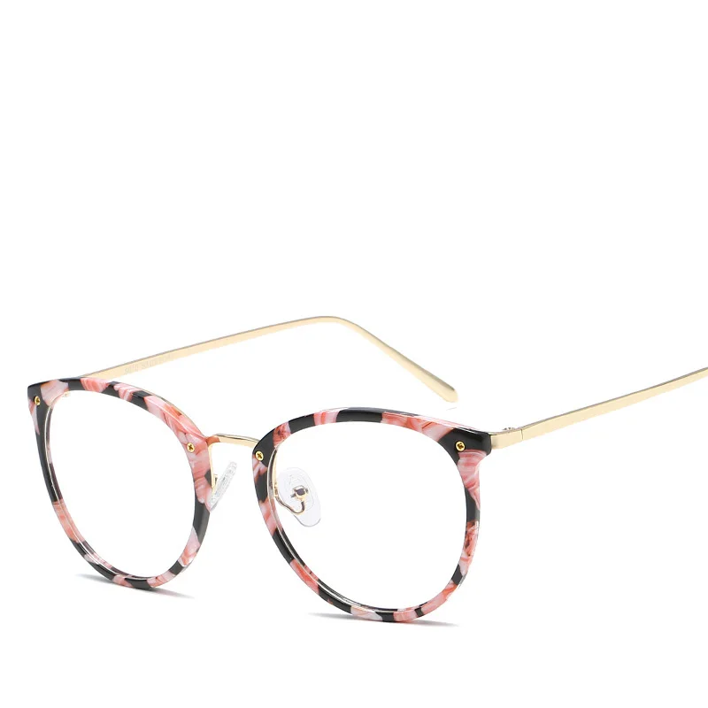 Elbru, Ретро стиль, круглые очки, фирменный дизайн, для женщин, очки, модные, мужские, цветочные, оправа для глаз, очки