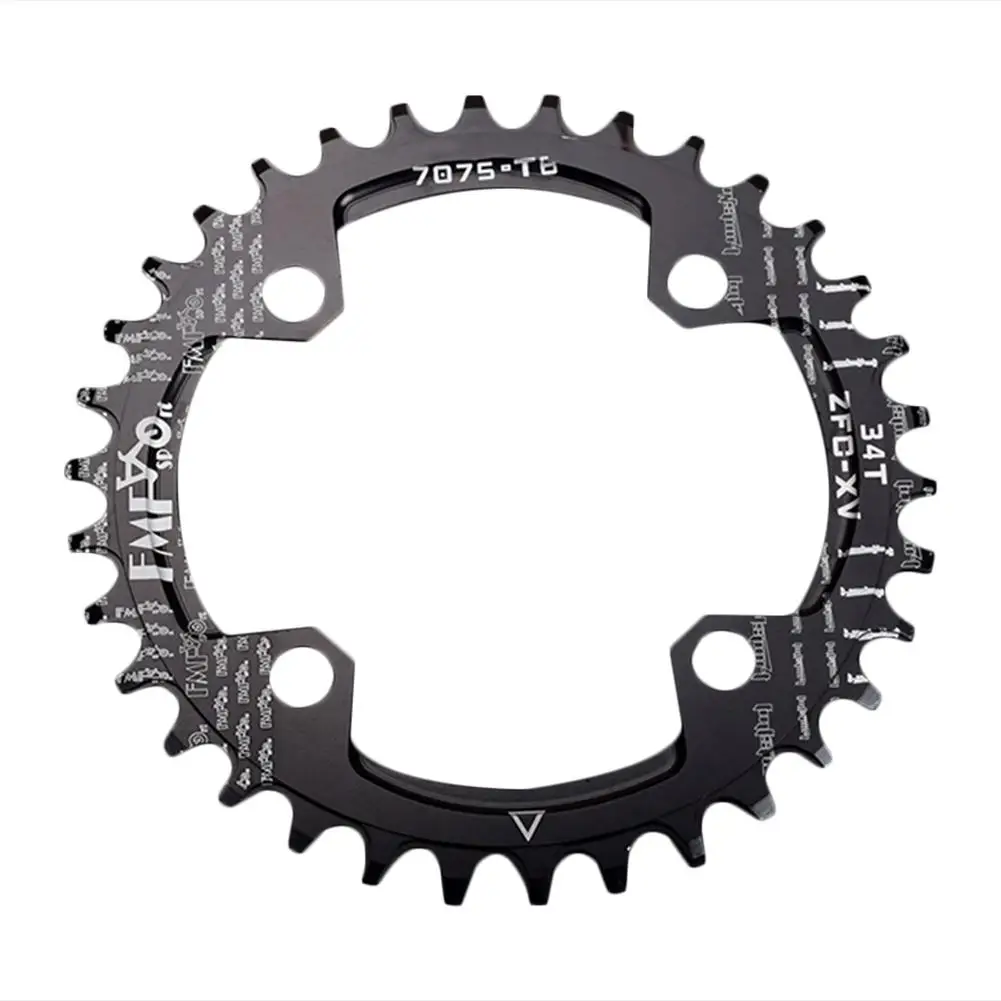 

Cycling 104bcd Single-tooth Positive Negative Bicycle Chainring Mountain Bike Modification Chain Ring Crankset 32T/ 34T/36T/38T