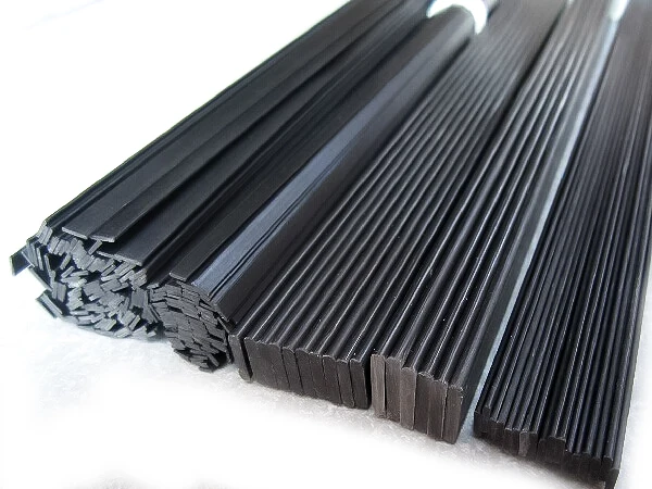 Plaques carbone 500mm pour drone FPV de 5mm d'épaisseur, avec règles pour échelle